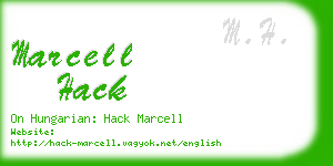marcell hack business card